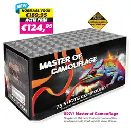 Meester Vuurwerk 807// Master of Camouflage aanbieding