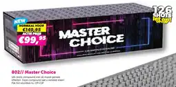 Meester Vuurwerk 802// Master Choice aanbieding