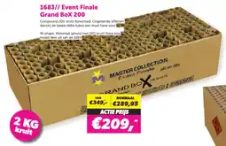 Meester Vuurwerk 1683// Event Finale Grand Box 200 aanbieding