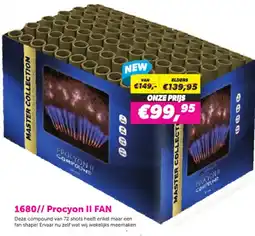 Meester Vuurwerk 1680// Procyon II FAN aanbieding