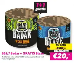 Meester Vuurwerk 661// Badar + GRATIS Blaze aanbieding