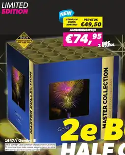 Meester Vuurwerk 1647// Gemini III aanbieding
