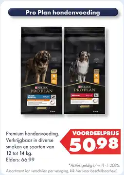 Huisdier Voordeelshop Pro Plan hondenvoeding aanbieding