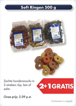 Huisdier Voordeelshop Soft Ringen 500 g aanbieding