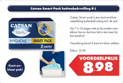 Huisdier Voordeelshop Catsan Smart Pack kattenbakvulling 8 L aanbieding