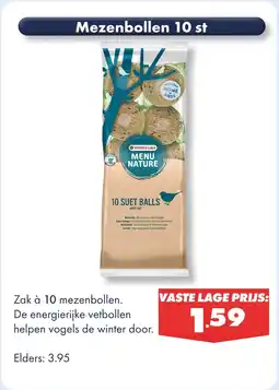 Huisdier Voordeelshop Mezenbollen 10 st aanbieding