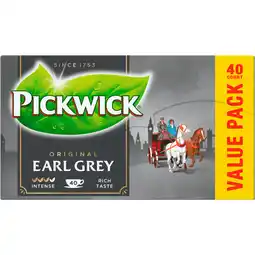 Dirk Pickwick Zwarte thee earl grey kop 40zk aanbieding
