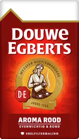 Dirk Douwe Egberts Aroma Rood filterkoffie aanbieding