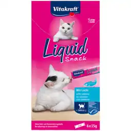 Dirk Vitakraft Kattensnacks liquid zalm-omega aanbieding