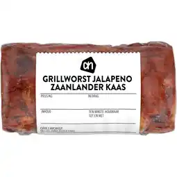 Albert Heijn AH Grillworst jalapeno Zaanlander kaas aanbieding