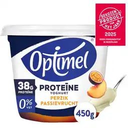 Albert Heijn Optimel Proteïne yoghurt perzik passievrucht aanbieding