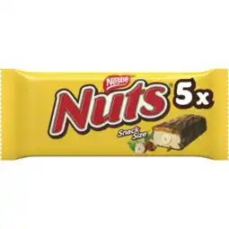 Albert Heijn Nuts Melkchocolade snacksize 5-pack aanbieding