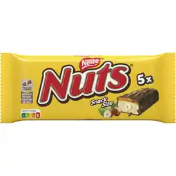 Albert Heijn Nuts Melkchocolade snacksize 5-pack aanbieding