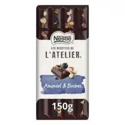 Albert Heijn L'Atelier Pure chocoladereep amandel & bosbes aanbieding