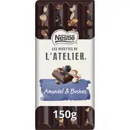 Albert Heijn L'Atelier Pure chocoladereep amandel & bosbes aanbieding