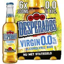 Albert Heijn Desperados Virgin 0.0 bier 6-pack aanbieding