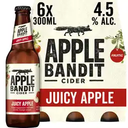 Albert Heijn Apple Bandit Juicy apple cider 6-pack aanbieding