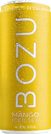 Albert Heijn Bozu Hard iced tea mango 4.5% aanbieding