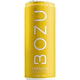 Albert Heijn Bozu Hard iced tea mango 4.5% aanbieding