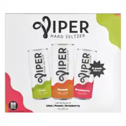 Albert Heijn Viper Hard seltzer variety 6-pack aanbieding