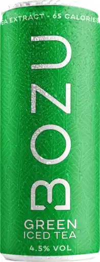 Albert Heijn Bozu Hard iced tea green 4.5% aanbieding