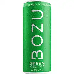 Albert Heijn Bozu Hard iced tea green 4.5% aanbieding
