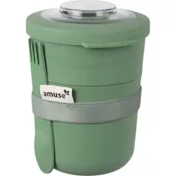 Albert Heijn Amuse Tylla duo mueslibeker met spork groen aanbieding