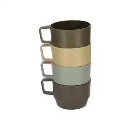 ANWB Norlander Nörlander Outdoor bekers Set van 4 Green-Yellow aanbieding