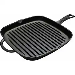 ANWB Cast Iron Grillpan 23x23 cm- Gietijzer Zwart aanbieding