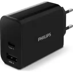 ANWB Philips USB-adapter met twee aansluitingen Zwart aanbieding