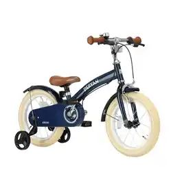 ANWB Deryan 3-in-1 Kinderfiets 14 inch Loopfiets Blauw aanbieding