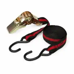 ANWB Gs Quality Products Spanband 5 meter incl. ratel en haken Rood Zwart aanbieding