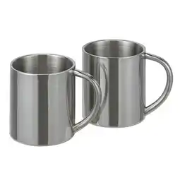 ANWB Hi RVS Isolerende bekers 2 stuks Zilver aanbieding