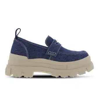 Foot Locker Buffalo Aspha Loafer Sneakers Dames - Blauw - Maat 38 - Synthetisch, Leer aanbieding