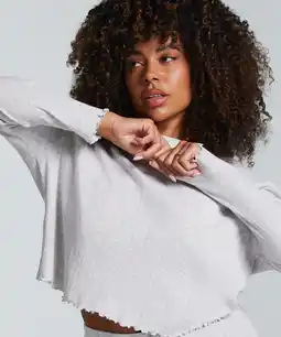 Hunkemoller Hunkemöller Pyjama top Pointelle Beige aanbieding