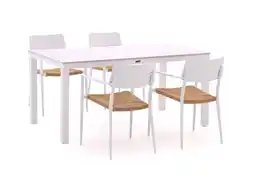 Kees Smit Bellagio Cino/Menzano 160cm dining tuinset 5-delig stapelbaar aanbieding