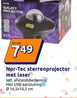 Action Nor-Tec sterrenprojector met laser aanbieding