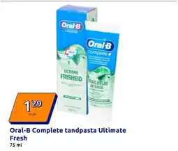 Action Oral-B Complete tandpasta Ultimate Fresh aanbieding