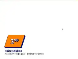 Action Pairz sokken aanbieding