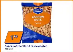 Action Snacks of the World cashewnoten aanbieding