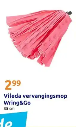 Action Vileda vervangingsmop Wring&Go aanbieding
