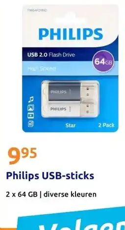 Action Philips USB-sticks aanbieding