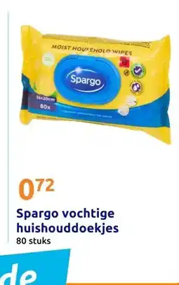Action Spargo vochtige huishouddoekjes aanbieding