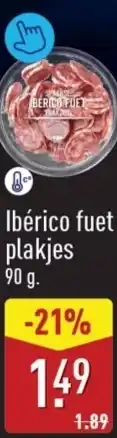 ALDI Ibérico fuet plakjes aanbieding