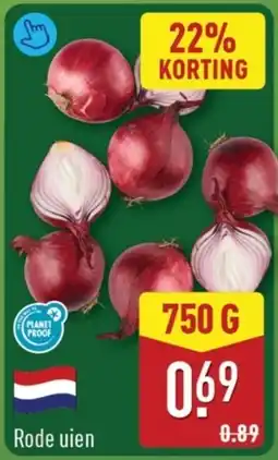 ALDI Rode uien aanbieding