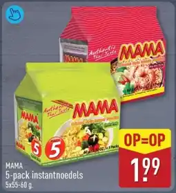 ALDI Mama 5-pack instantnoedels aanbieding