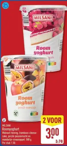 ALDI Milsani Roomyoghurt aanbieding
