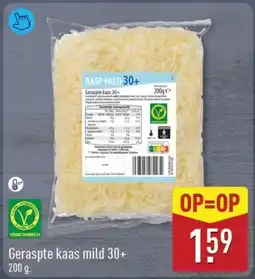 ALDI Geraspte kaas mild 30+ aanbieding