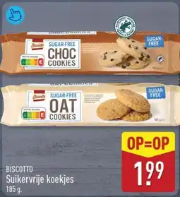 ALDI Biscotto Suikervrije koekjes aanbieding