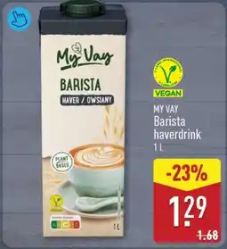 ALDI My vay Barista haverdrink aanbieding